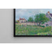 Reproduktion af maleriet af den gamle hytte ved Sablons - Alfred Sisley