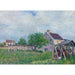 Reproduktion af maleriet af den gamle hytte ved Sablons - Alfred Sisley