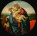 Værk: Jomfru og Barn med Sankt Johannes Døberen - Sandro Botticelli — visning af kunstværket