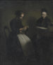 ten i stuen Moren og hustruen af kunstneren - Vilhelm Hammershøi — visning af kunstværket