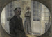 Indendørs med kunstneren og hans kone - Vilhelm Hammershøi — visning af kunstværket