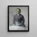 Portrait af Ida - Vilhelm Hammershøi — indrammet kunstværk på væggen