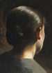 portræt af kunstnerens søster, Anna Hammershøi, set bagfra - Vilhelm Hammershøi — visning af kunstværket