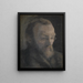 kunsthistorikeren Karl Madsen, senere direktør for Statens Museum for Kunst - Vilhelm Hammershøi — indrammet kunstværk på væggen