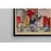 Reproduktion af maleriet af byen med kirker - Paul Klee