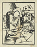 V. Bene, ezba v linoleu, gravure - Vincenc Bene — visning af kunstværket