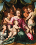 La Vierge à l'Enfant avec l'enfant saint Jean-Baptiste et des anges - Vincent Sellaer — visning af kunstværket