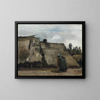 Vincent van Gogh - A Peasant Woman Digging in Front of Her Cottage.webp