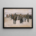 Strand ved Scheveningen - Vincent van Gogh — indrammet kunstværk på væggen