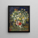 Bouquet de fleurs dans un vase - Vincent van Gogh — indrammet kunstværk på væggen
