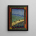 Pont under regn efter Hiroshige - Vincent van Gogh — indrammet kunstværk på væggen