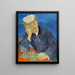 Dr. Paul Gachet - Vincent van Gogh — indrammet kunstværk på væggen
