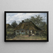 Ferme à Nuenen - Vincent van Gogh — indrammet kunstværk på væggen