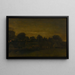 Landsby ved skumringen - Vincent van Gogh — indrammet kunstværk på væggen