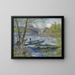 Reproduktion af maleriet Fiskeri om foråret, Clichy Bro (Asnières) - Vincent van Gogh
