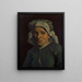 Tête de femme 2 - Vincent van Gogh — indrammet kunstværk på væggen