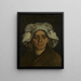 Tête de femme 3 - Vincent van Gogh — indrammet kunstværk på væggen