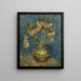Fritillærer i en krukke i kobber - Vincent van Gogh — indrammet kunstværk på væggen