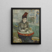 Au café Agostina Segatori i Le tambourin - Vincent van Gogh — indrammet kunstværk på væggen