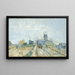 Moulins og køkarrene i Montmartre - Vincent van Gogh — indrammet kunstværk på væggen