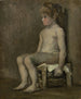 en nøgen pige siddende - Vincent van Gogh — visning af kunstværket