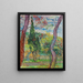 Parc de l'hôpital Saint-Paul - Vincent van Gogh — indrammet kunstværk på væggen