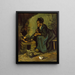 Landbrugsmaleri med madlavning ved pejsen - Vincent van Gogh — indrammet kunstværk på væggen