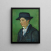 Portrait af Armand Roulin - Vincent van Gogh — indrammet kunstværk på væggen