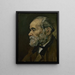 Portrait af en gammel mand - Vincent van Gogh — indrammet kunstværk på væggen