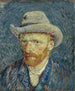 Selvportræt med gråt filthat - Vincent van Gogh — visning af kunstværket