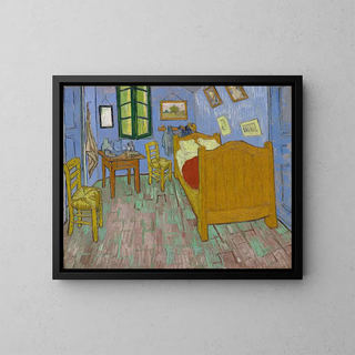 La Chambre à coucher - Vincent van Gogh — indrammet kunstværk på væggen
