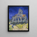 L'Église d'Auvers-sur-Oise set fra koret - Vincent van Gogh — indrammet kunstværk på væggen