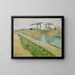 Le pont Langlois - Vincent van Gogh — indrammet kunstværk på væggen