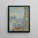 Vue depuis l'appartement Theos - Vincent van Gogh — indrammet kunstværk på væggen