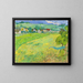 Vue des Vessenots nær Auvers - Vincent van Gogh — indrammet kunstværk på væggen