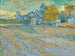 Vue de asylet og Saint-Paul kapellet i Mausole i Saint-Rémy - Vincent van Gogh — visning af kunstværket