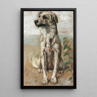 Vincenzo Gemito - Sitzender Hund.webp