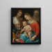 La Vierge à l'Enfant avec les saints Augustin, Jean l'Évangéliste et Joseph - Vincenzo Rustici — indrammet kunstværk på væggen