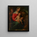 La Vierge à l'Enfant avec l'enfant saint Jean-Baptiste et saint François - Vincenzo Rustici — indrammet kunstværk på væggen