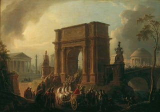 Vinzenz Fischer - Triumphzug eines Feldherrn durch den Titusbogen.webp