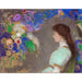 Reproduktion af maleriet Violette Heymann - Odilon Redon