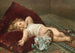 sovende baby - Virgilio Tojetti — visning af kunstværket