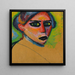 Visage de femme - Alexej von Jawlensky — indrammet kunstværk på væggen