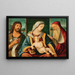 La Vierge à l'Enfant avec saint Jean-Baptiste et saint Jérôme - Vittore Carpaccio og Benedetto Carpaccio — indrammet kunstværk på væggen