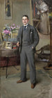 Portrait af en mand - Vittorio Matteo Corcos — visning af kunstværket