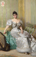 Portrait af Corinna Salmon - Vittorio Matteo Corcos — visning af kunstværket