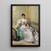 Portrait af Corinna Salmon - Vittorio Matteo Corcos — indrammet kunstværk på væggen