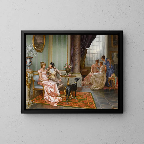 Beundring - Vittorio Reggianini — indrammet kunstværk på væggen