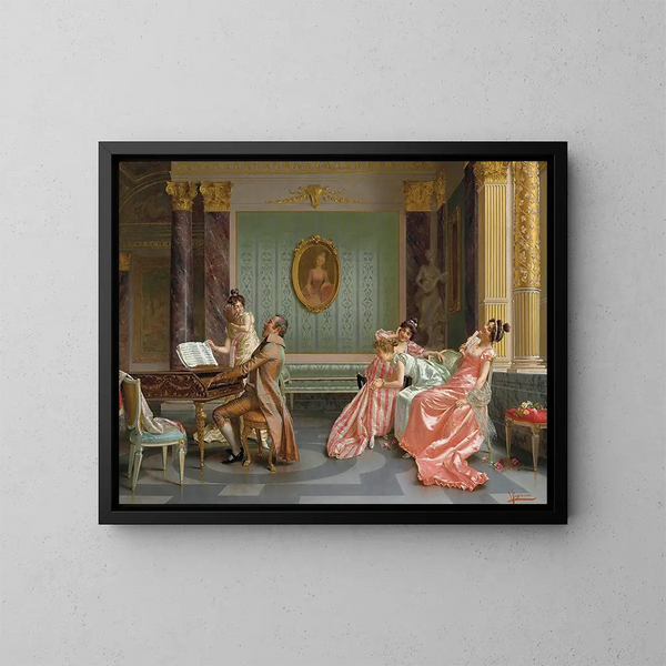 Le Récital - Vittorio Reggianini — indrammet kunstværk på væggen