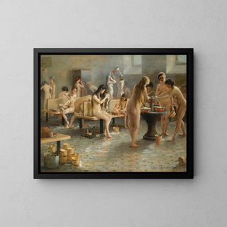 Vladimir Alexandrovich Plotnikov - In The Bath House.webp